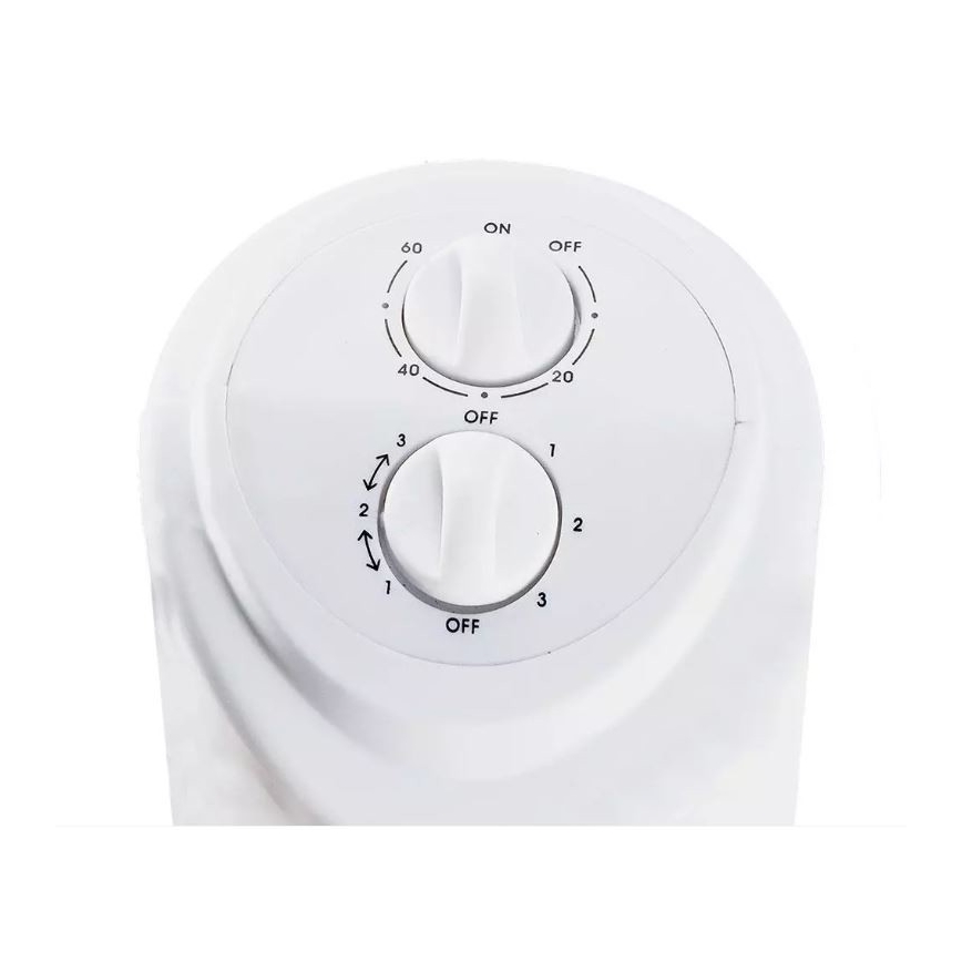 Grindinis ventiliatorius su laikmačiu 45W/230V baltas