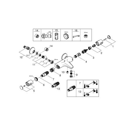 GROHE 1022162432 - Termostatinis vonios maišytuvas PRECISION TREND DN 15 juodas