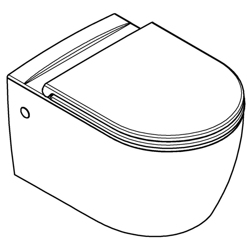 GROHE 103848SH00 - Pakabinamas unitazas START ROUND CERAMIC 368 × 543 mm patvari balta