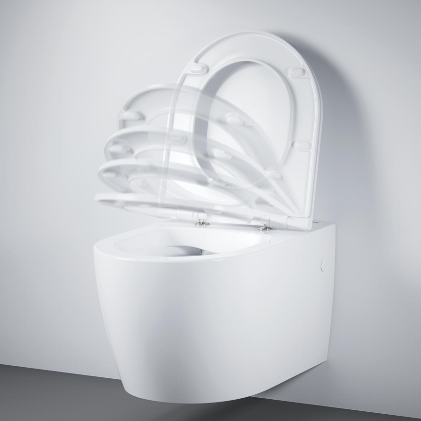 GROHE 103848SH00 - Pakabinamas unitazas START ROUND CERAMIC 368 × 543 mm patvari balta