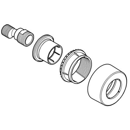 GROHE 12693000 - S-jungtis 12” × 34” blizgus chromas