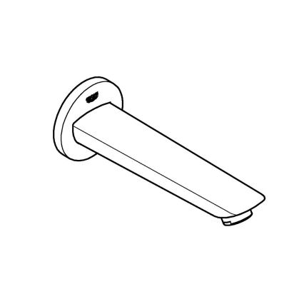 GROHE 13255001 - Vonios nutekamasis vožtuvas BAUCOSMOPOLITAN 171 mm blizgus chromas
