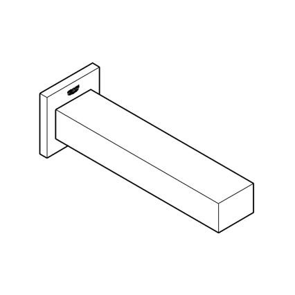 GROHE 13303000 - Vonios nutekėjimo vožtuvas EUROCUBE 170 mm blizgus chromas