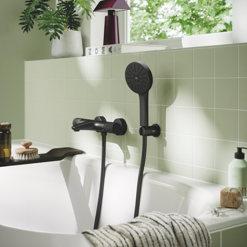 GROHE 1348632430 - Rankinė dušo galvutė VITALIO JOY+ 120 mm juoda