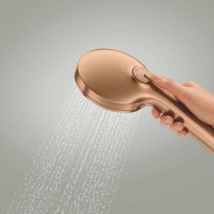 GROHE 134863DL00 - Rankinė dušo galvutė VITALIO JOY+ 120 mm, vario spalvos