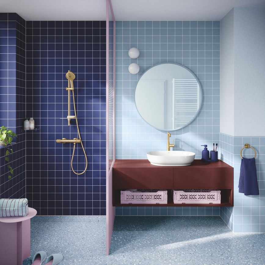 GROHE 134863GN00 - Rankinė dušo galvutė VITALIO JOY+ 120 mm auksinė