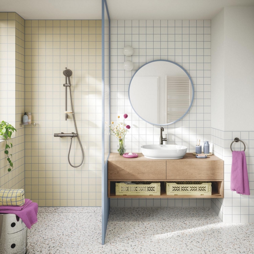 GROHE 134864AL00 - Rankinė dušo galvutė VITALIO JOY+ 120 mm grafitas