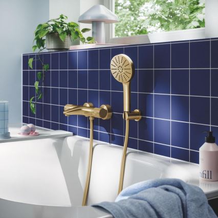 GROHE 134865GN00 - VITALIO JOY+ 120 mm aukso spalvos dušo rinkinys