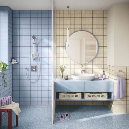GROHE 1348660000 - VITALIO JOY+ 120 mm dušo komplektas, blizgus chromas