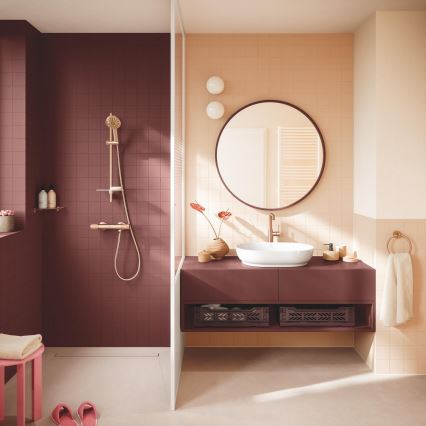 GROHE 134866DL00 - dušo komplektas VITALIO JOY+ 120 mm varinis