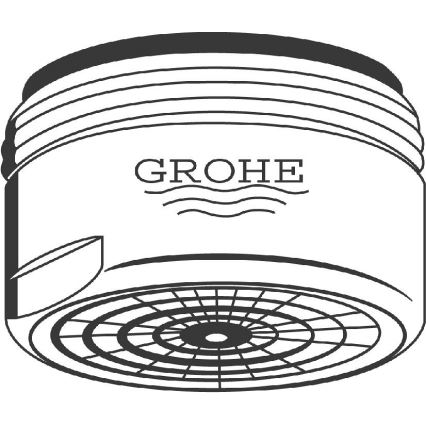 GROHE 13929000 - Aeratorius M 24 × 1 blizgus chromas