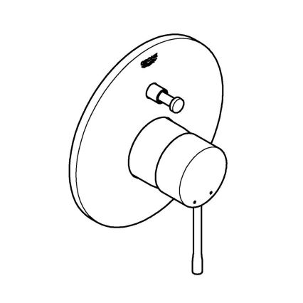 GROHE 19285001 - Vonios maišytuvas potinkinei montavimui ESSENCE, blizgus chromas