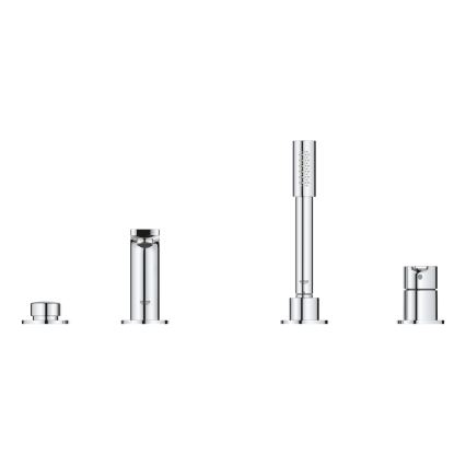 GROHE 19577001 - Keturių skylių vonios maišytuvas LINEARE, blizgus chromas