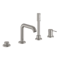 GROHE 19578DC1 - keturių skylių vonios komplektas ESSENCE, nerūdijančio plieno