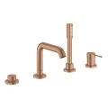 GROHE 19578DL1 - keturių skylių vonios maišytuvo komplektas ESSENCE, bronzinis