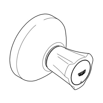 GROHE 19809001 - COSTA L įmontuojamo vožtuvo viršutinė apdailos dalis, blizgus chromas