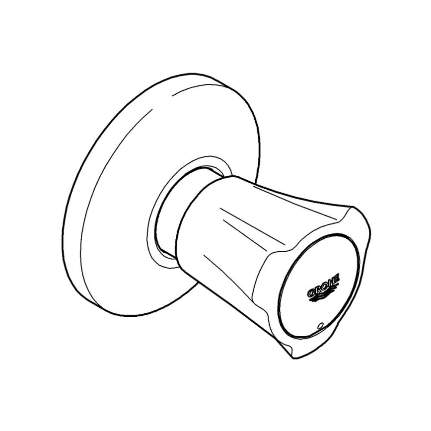 GROHE 19855001 - Viršutinė dalis potinkinio vožtuvo COSTA L 10-35 mm blizgus chromas