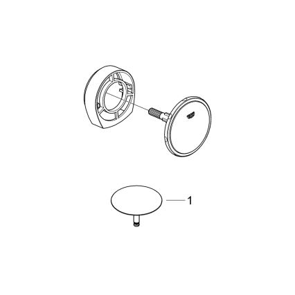 GROHE 19952000-Vonios užpildymo, nutekėjimo ir perpildymo komplektas TALENTOFILL, chromuotas