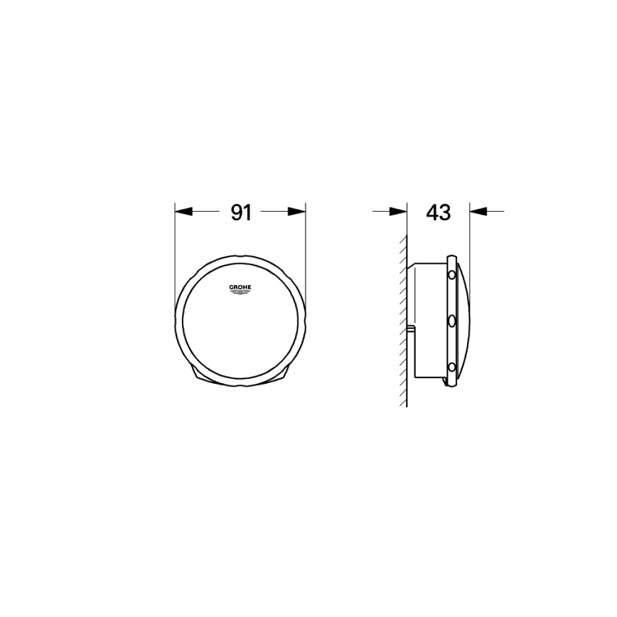 GROHE 19952000-Vonios užpildymo, nutekėjimo ir perpildymo komplektas TALENTOFILL, chromuotas
