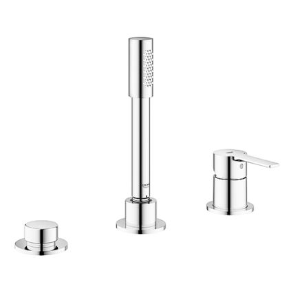 GROHE 19965001 - trijų skylių vonios maišytuvas LINEARE blizgus chromas