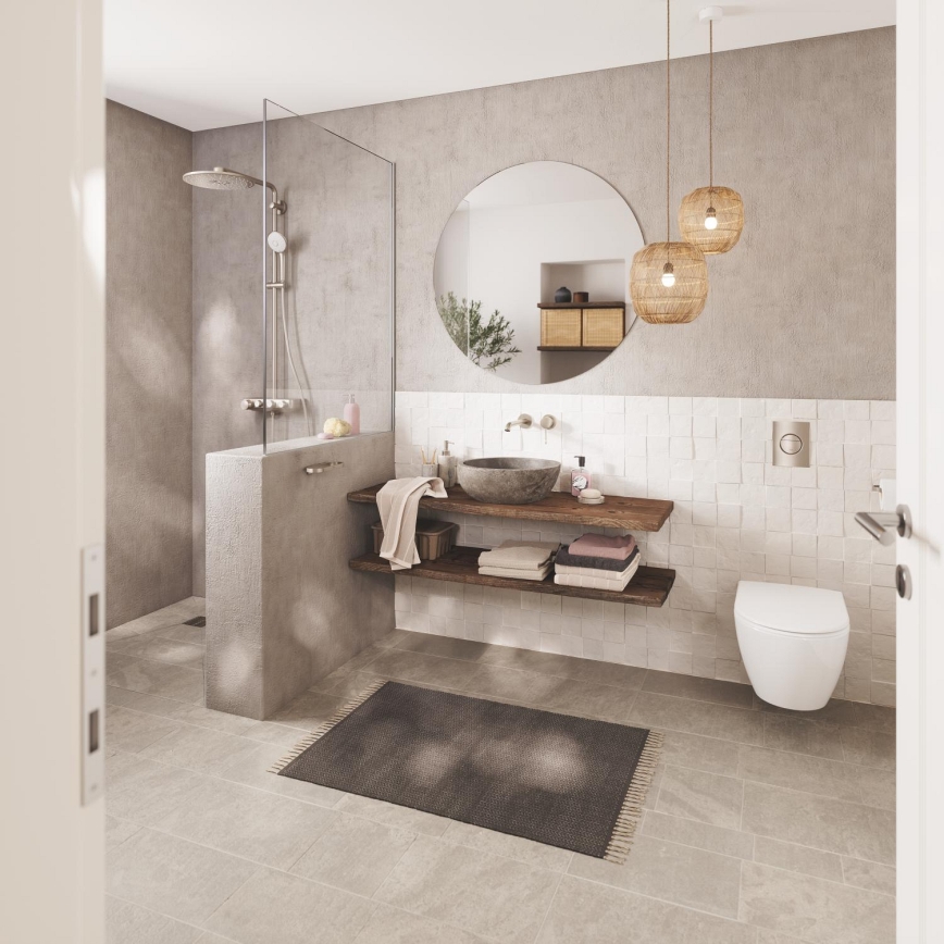 GROHE 19967DC1 - ESSENCE praustuvo maišytuvas dviem angoms, 230 mm, iš nerūdijančio plieno