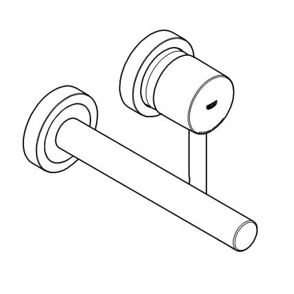 GROHE 19967GN1 - Praustuvo maišytuvas ESSENCE 230 mm, aukso spalvos