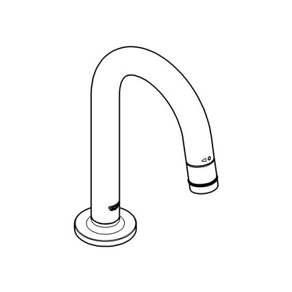 GROHE 20201000 - Ant stalviršio montuojamas UNIVERSAL vožtuvas 113 mm blizgus chromas