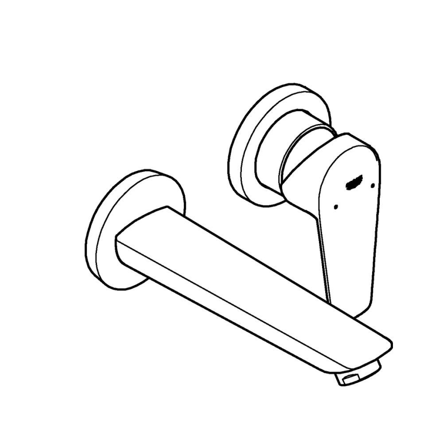 GROHE 20474001 - Praustuvo maišytuvas paslėptam montavimui 177 mm blizgus chromas