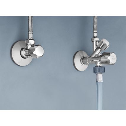 GROHE 22035000 - Kombinuotas kampinis ventilis UNIVERSAL DN 15 blizgus chromas