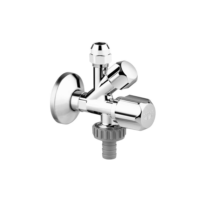 GROHE 22036000 - Kombinuotas kampinis ventilis ORIGINAL WAS® DN 15 blizgus chromas