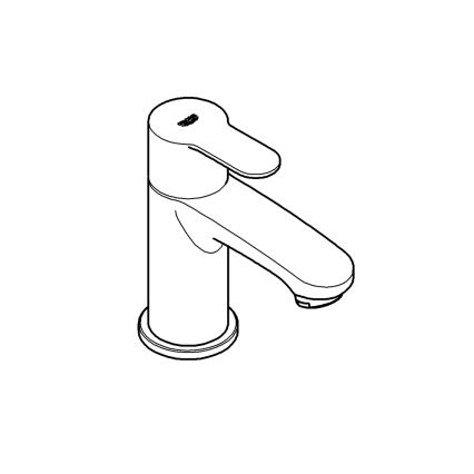 GROHE 23039002 - Stalviršinis maišytuvas EUROSTYLE COSMOPOLITAN, XS dydis, chromuotas