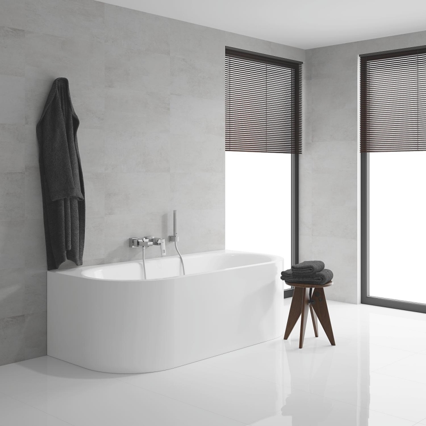 GROHE 23141000 - Vonios komplektas su maišytuvu EUROCUBE DN 15 blizgus chromas