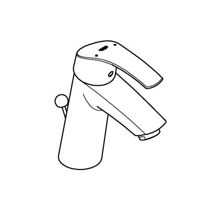 GROHE 23322001 - Praustuvo maišytuvas EUROSMART DN 15 blizgus chromas