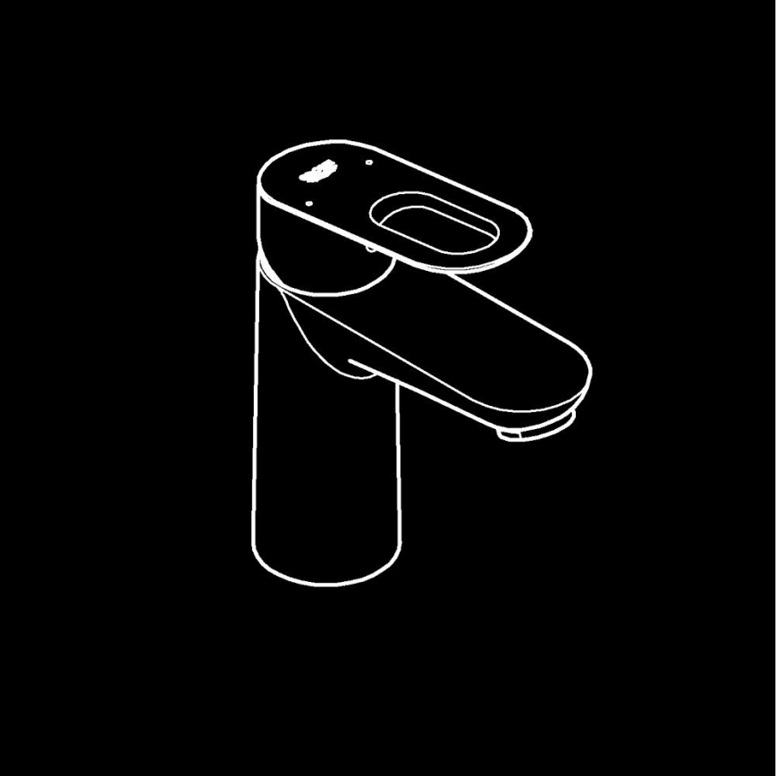 GROHE 23337000 - Praustuvo maišytuvas BAULOOP DN 15 blizgus chromas