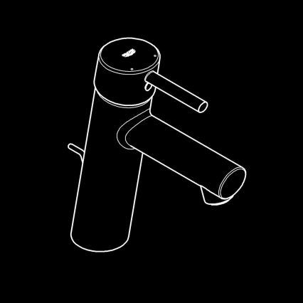 GROHE 23450001 - Praustuvo maišytuvas CONCETTO M, blizgus chromas