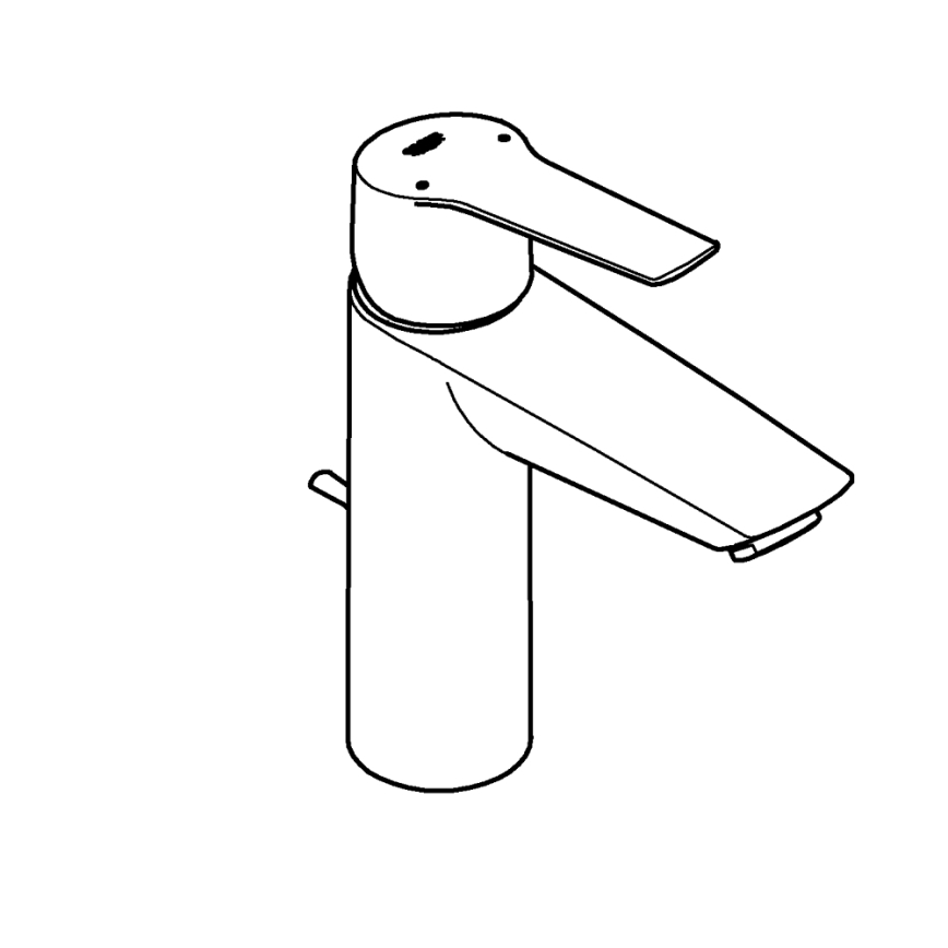 GROHE 23455002 - Praustuvo maišytuvas START 2021, dydis M, blizgus chromas