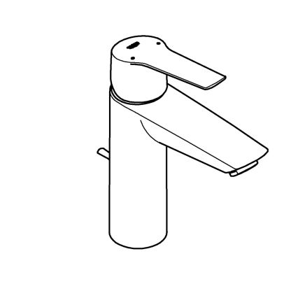 GROHE 234552432 - Praustuvo maišytuvas START, 192 mm, juodas