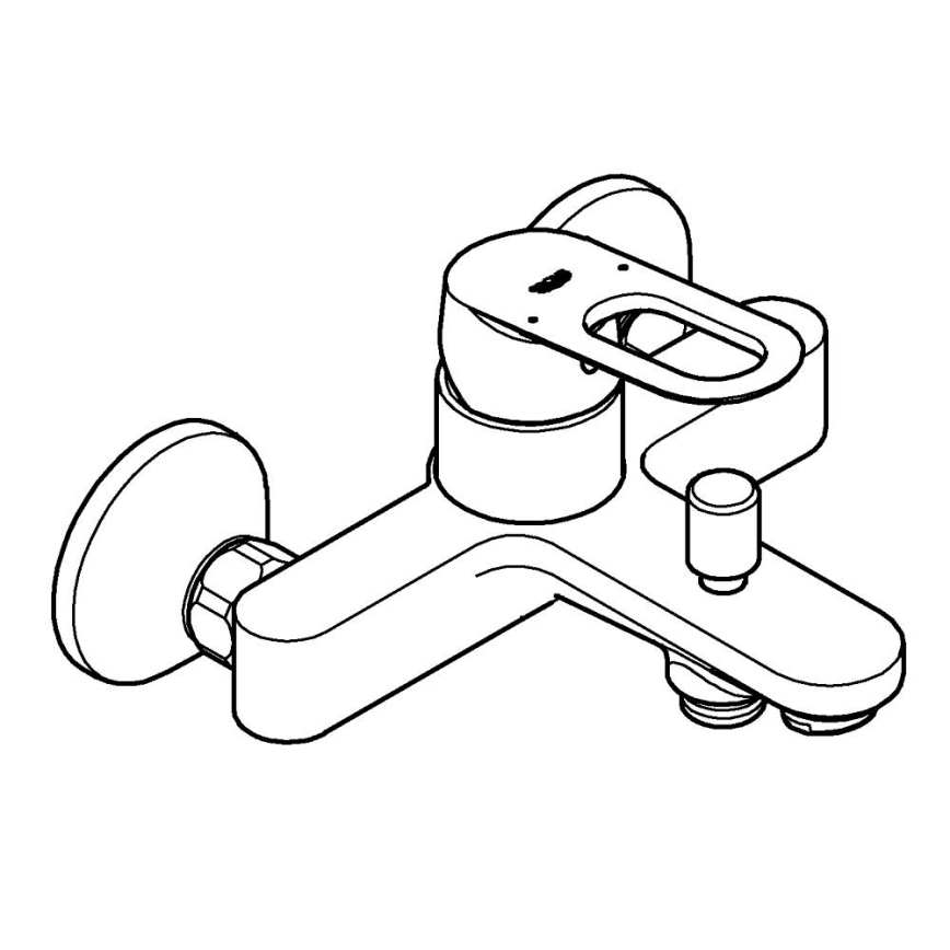 GROHE 23603000 - vonios maišytuvas BAULOOP DN 15 blizgus chromas