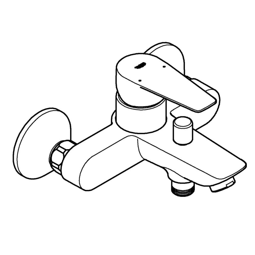 GROHE 23605001 - vonios maišytuvas BAUEDGE 150±15 mm blizgus chromas