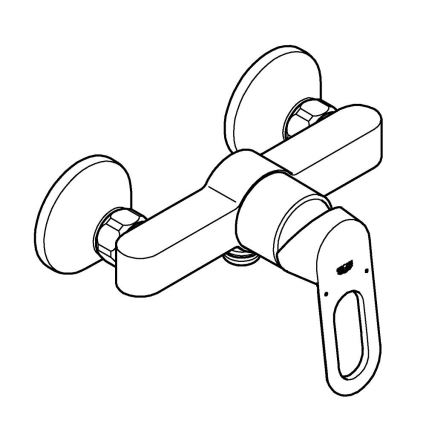GROHE 23634000 - Dušo maišytuvas BAULOOP DN 15 blizgus chromas