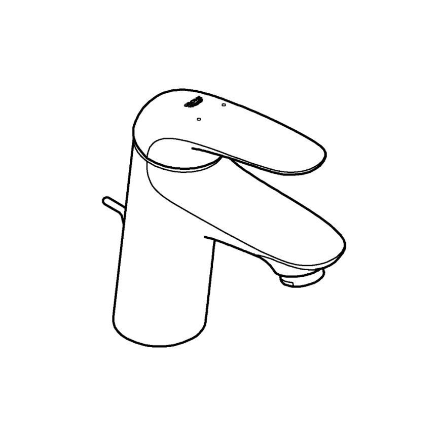 GROHE 23707003 - EUROSTYLE praustuvo maišytuvas, 163 mm, blizgus chromas