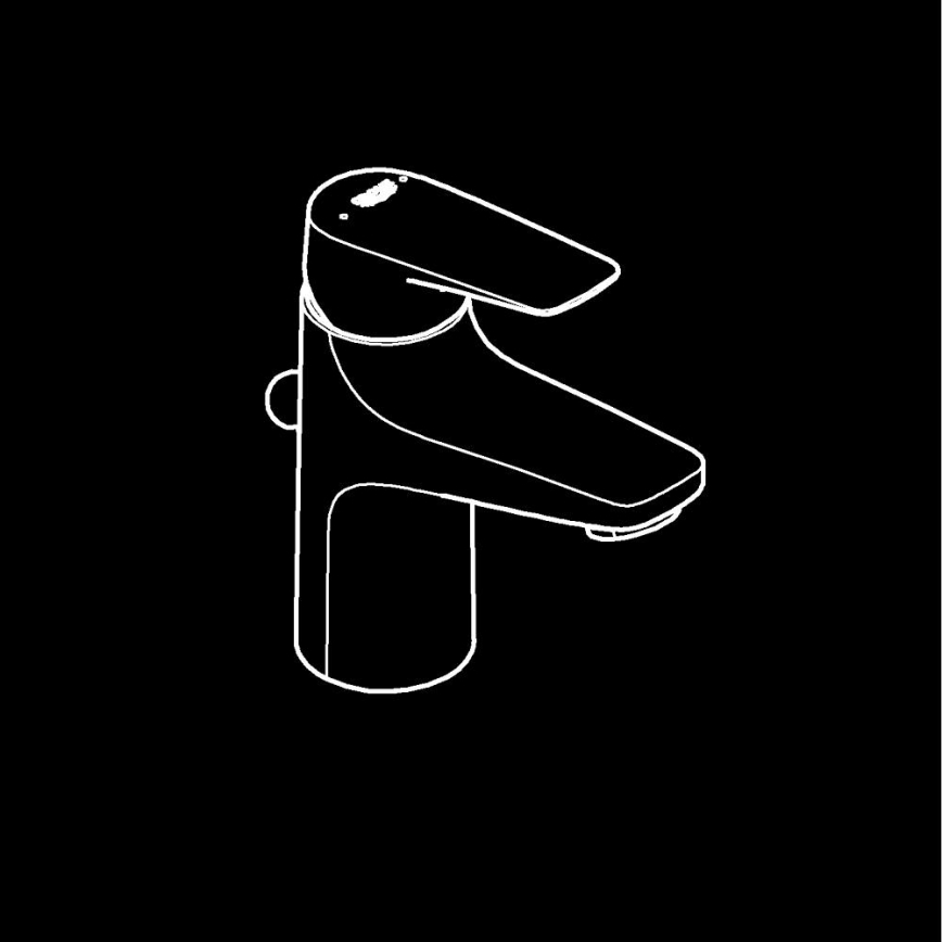 GROHE 23769000 - Praustuvo maišytuvas START FLOW, blizgus chromas