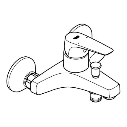 GROHE 23772000 - Vonios maišytuvas START FLOW 150 mm blizgus chromas