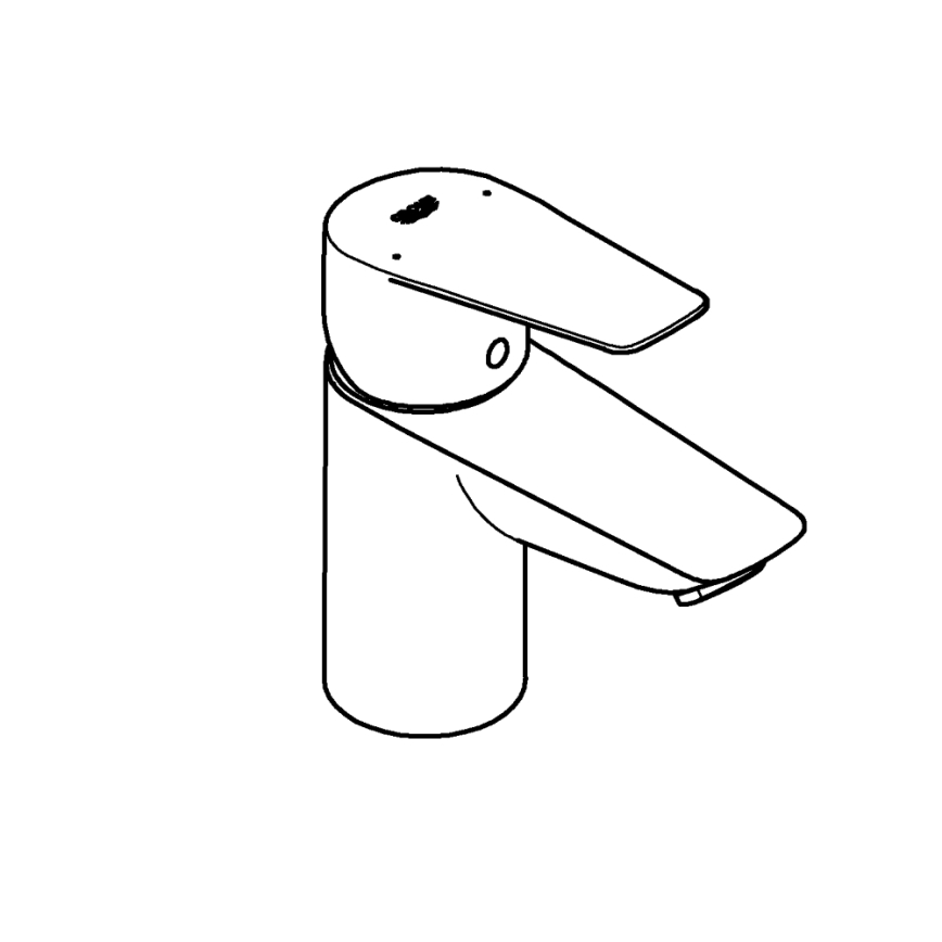 GROHE 23773001 - Praustuvo maišytuvas START EDGE, dydis S, blizgus chromas