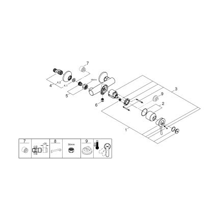 GROHE 23786000 - Dušo maišytuvas START CLASSIC 150 mm blizgus chromas