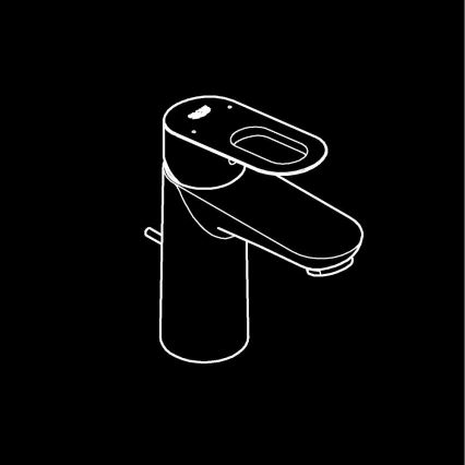 GROHE 23803000 - Praustuvo maišytuvas EUROSMART, S dydis, blizgus chromas