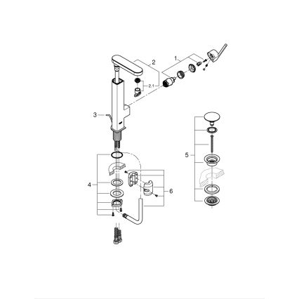 GROHE 23844003 - Praustuvo maišytuvas PLUS, dydis L, blizgus chromas