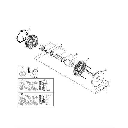GROHE 24057001 - ESSENCE dušo maišytuvas, blizgus chromas