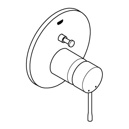 GROHE 24058GL1 - ESSENCE maišytuvas, aukso spalvos