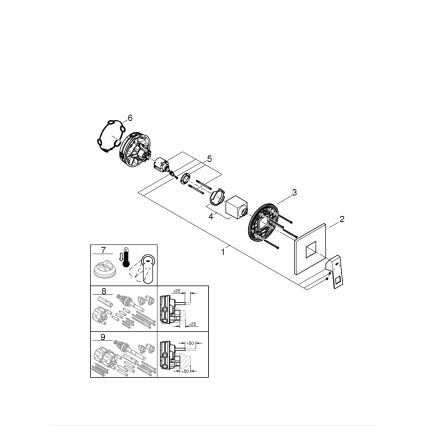 GROHE 24061000 - EUROCUBE dušo maišytuvas, blizgus chromas